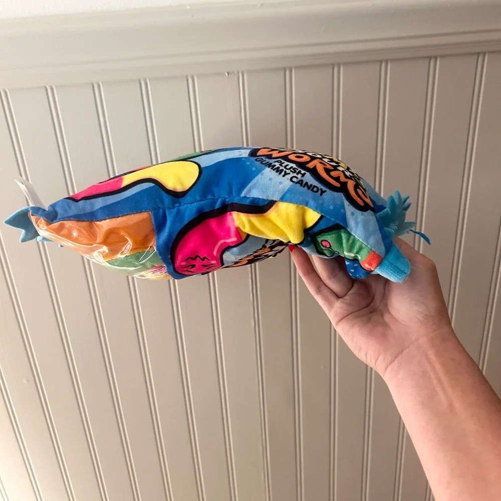 Gummi Sour Worms Plush Toy - Multicolor